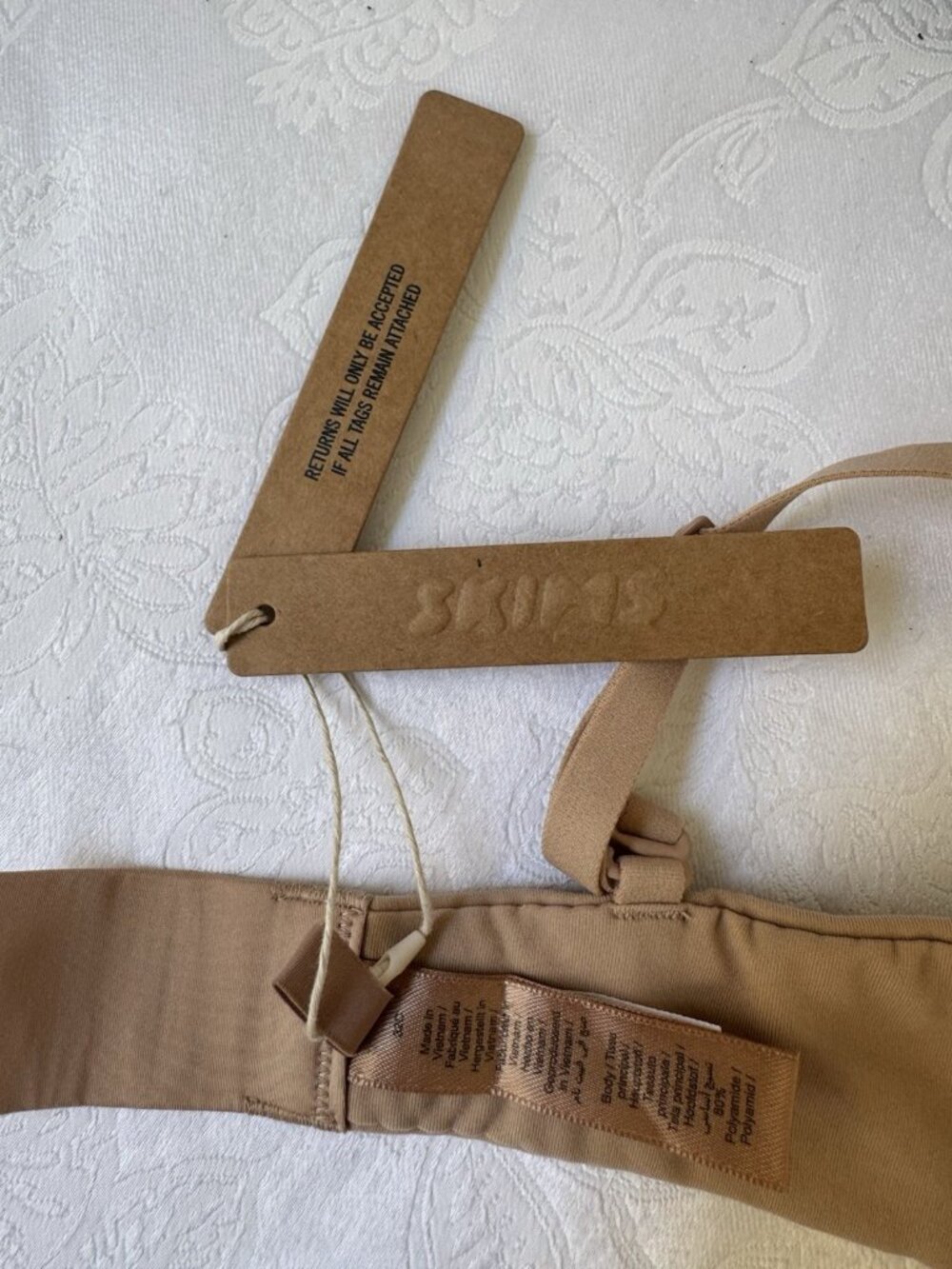 NEW SKIMS Fits Everybody Push-Up Demi Bra Clay Nude 32C 32 C NEW NWT - Picture 9 of 14